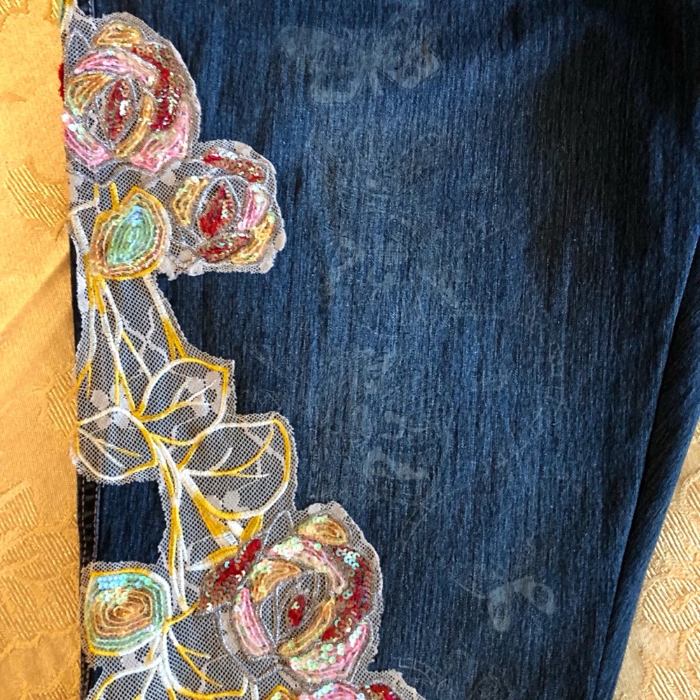 Cache jeans with application - Picture 5 of 7